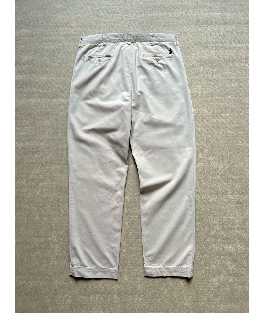 POLO RALPH LAUREN Бежевые хлопковые брюки чинос, фото 2