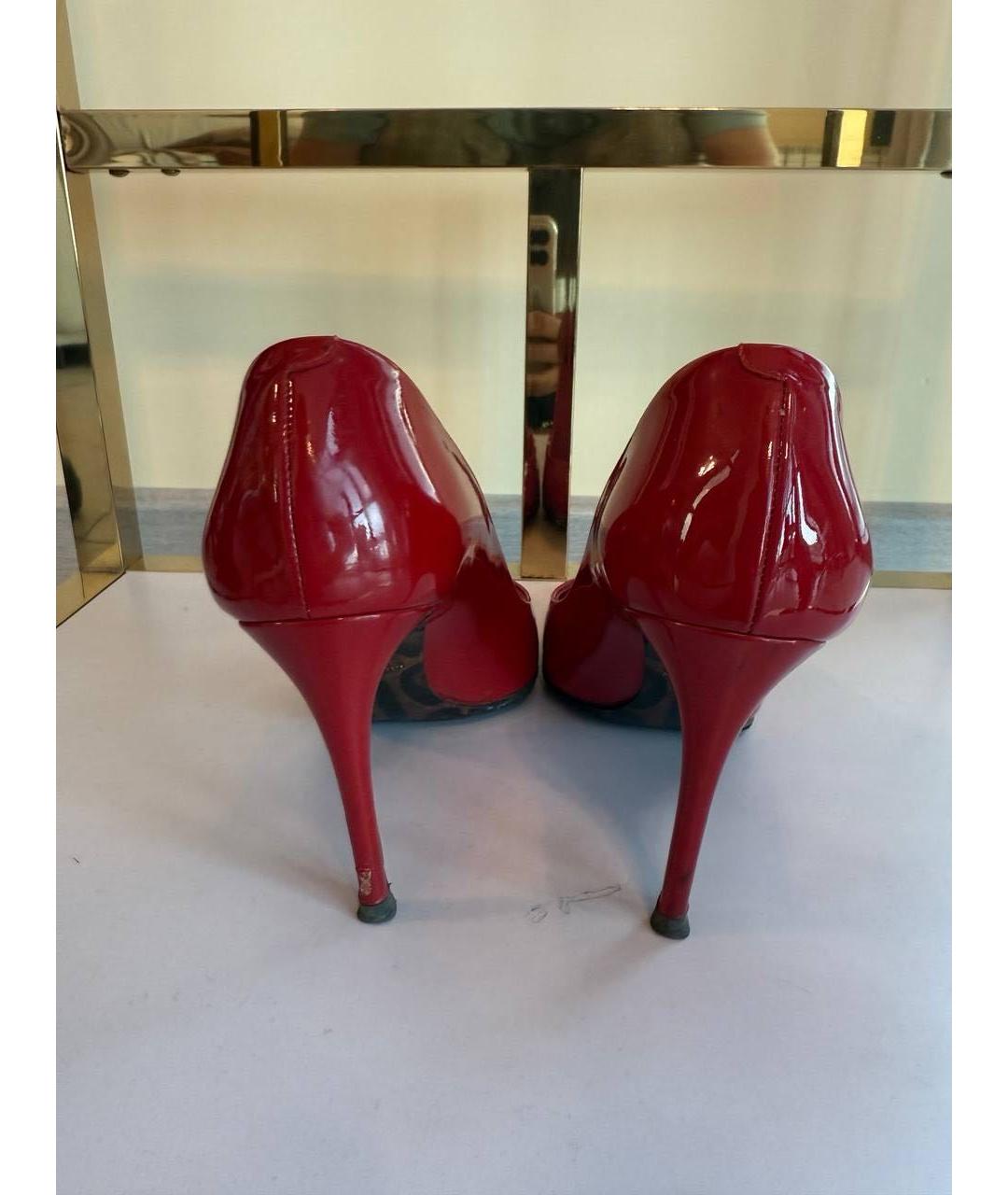 DOLCE&GABBANA Красные туфли из лакированной кожи, фото 4
