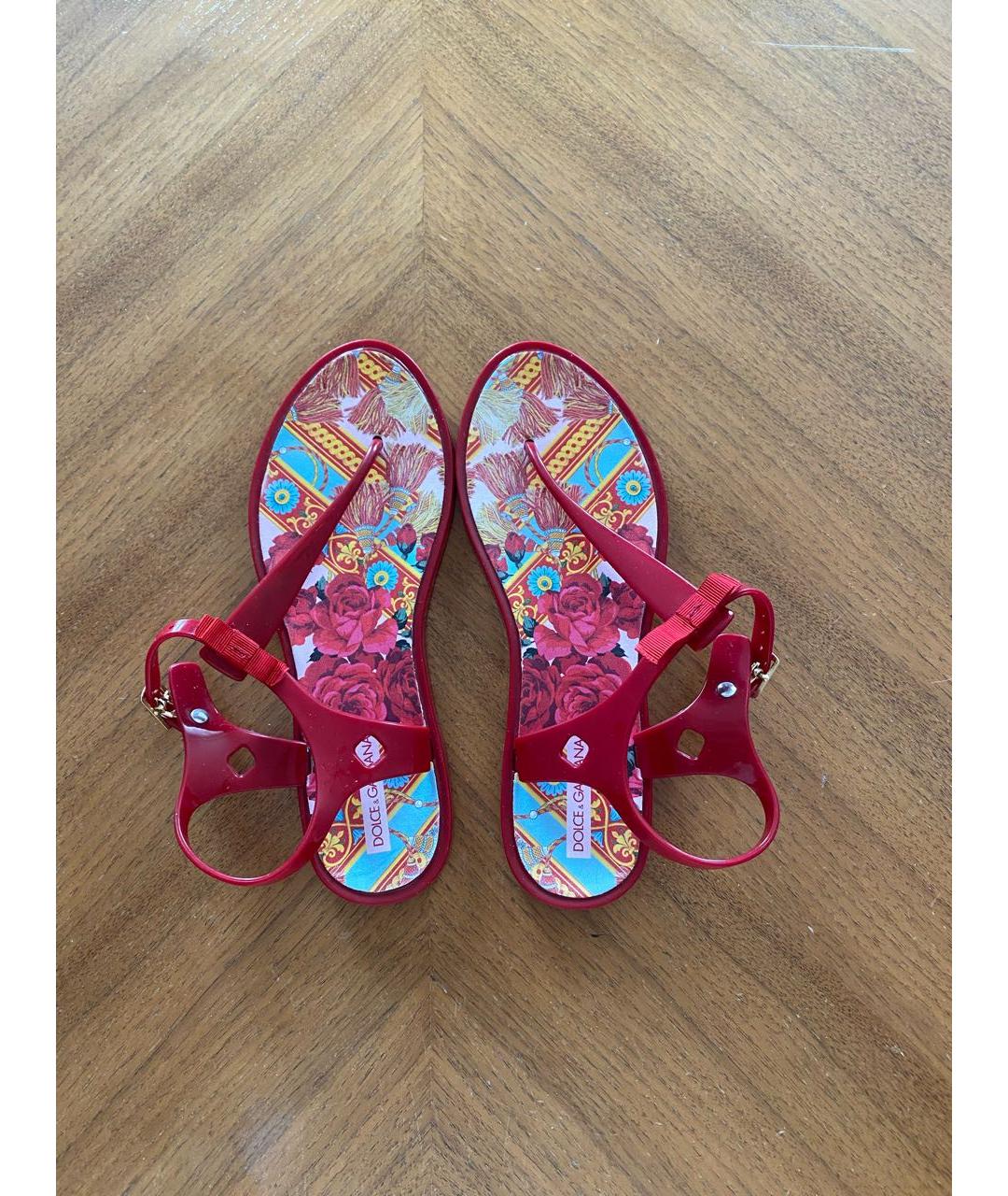 DOLCE&GABBANA Мульти резиновые сандалии и шлепанцы, фото 3