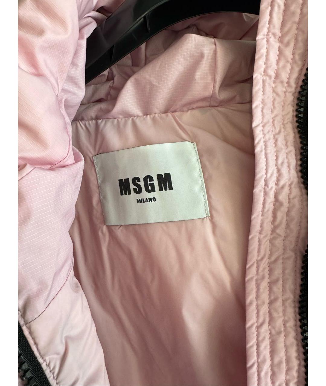 MSGM Черный полиэстеровый пуховик, фото 3