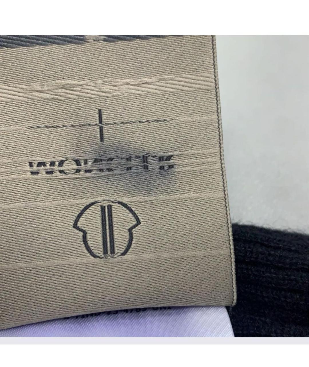 MONCLER Черная шерстяная шапка, фото 7