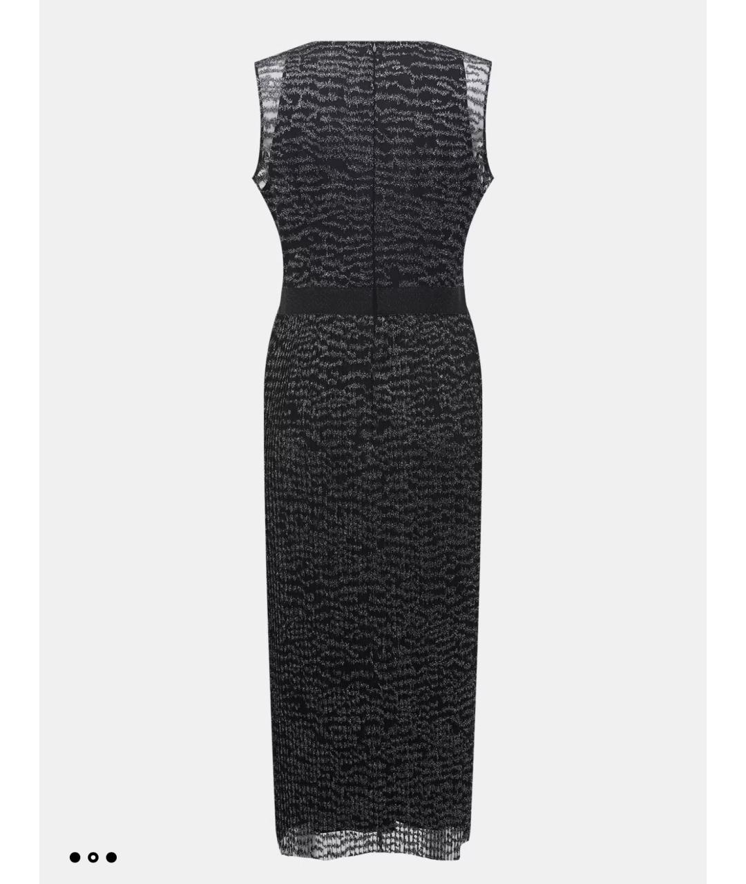 HUGO BOSS Черное полиэстеровое вечернее платье, фото 3