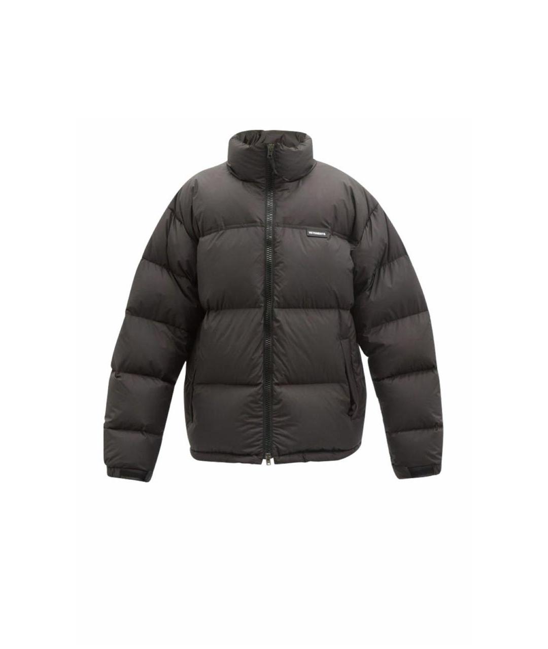 VETEMENTS Черный пуховик, фото 1