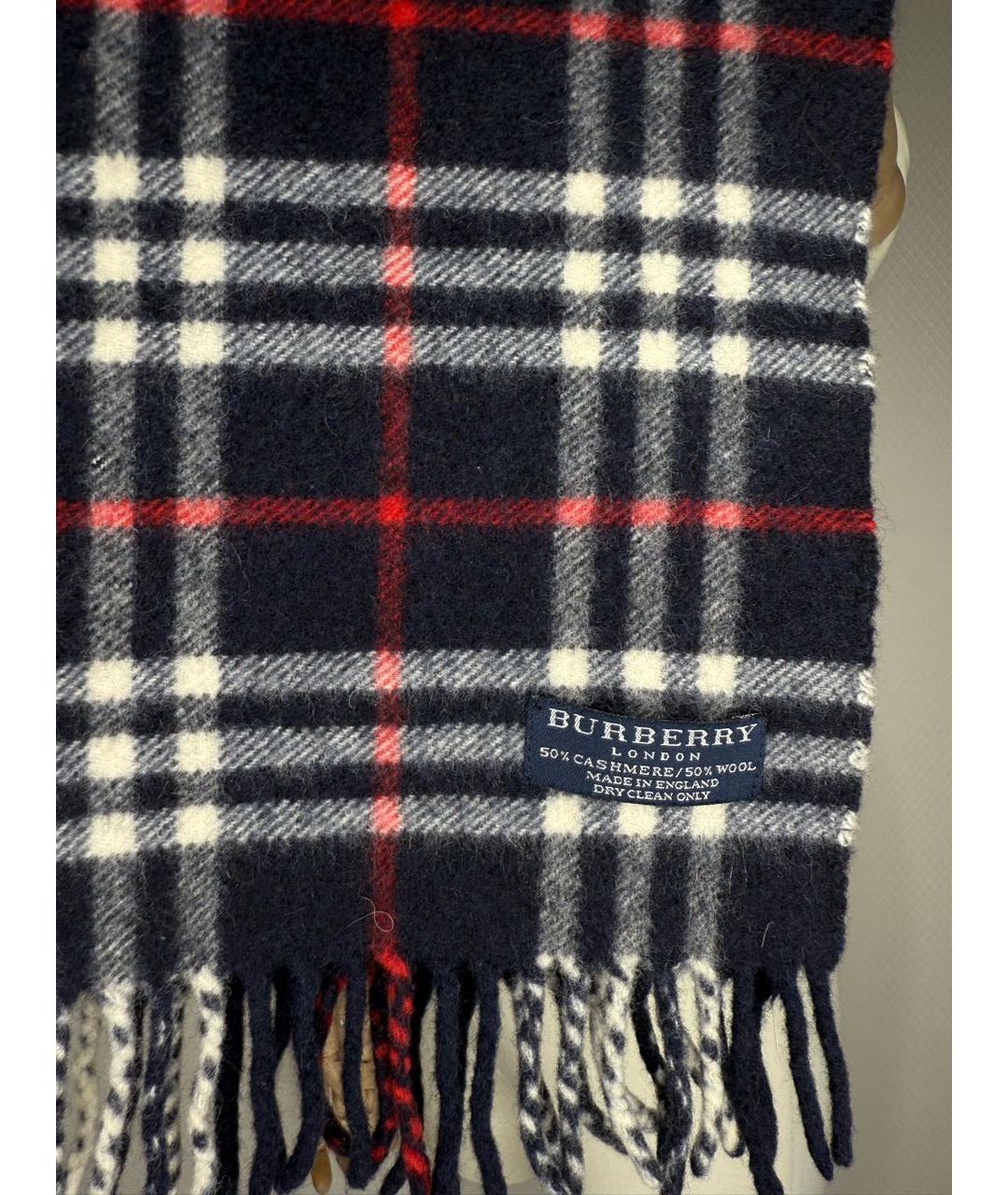 BURBERRY Мульти шерстяной шарф, фото 5
