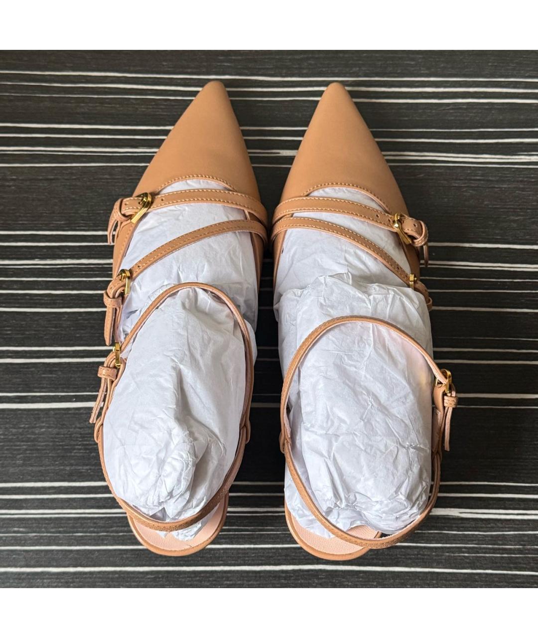 COCCINELLE Коричневые кожаные туфли, фото 4