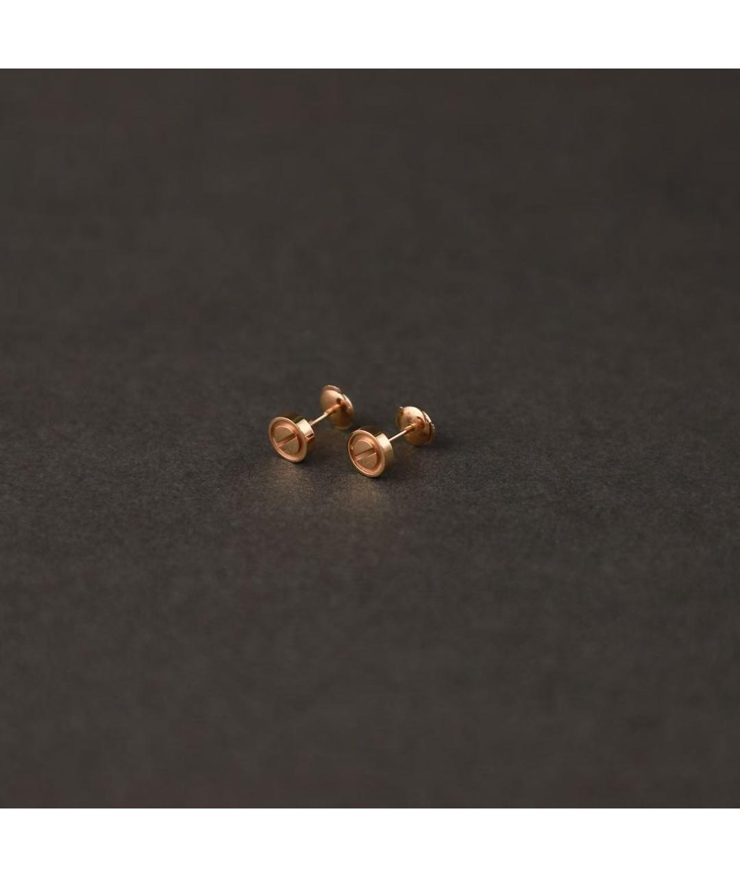 CARTIER Золотые серьги из розового золота, фото 2