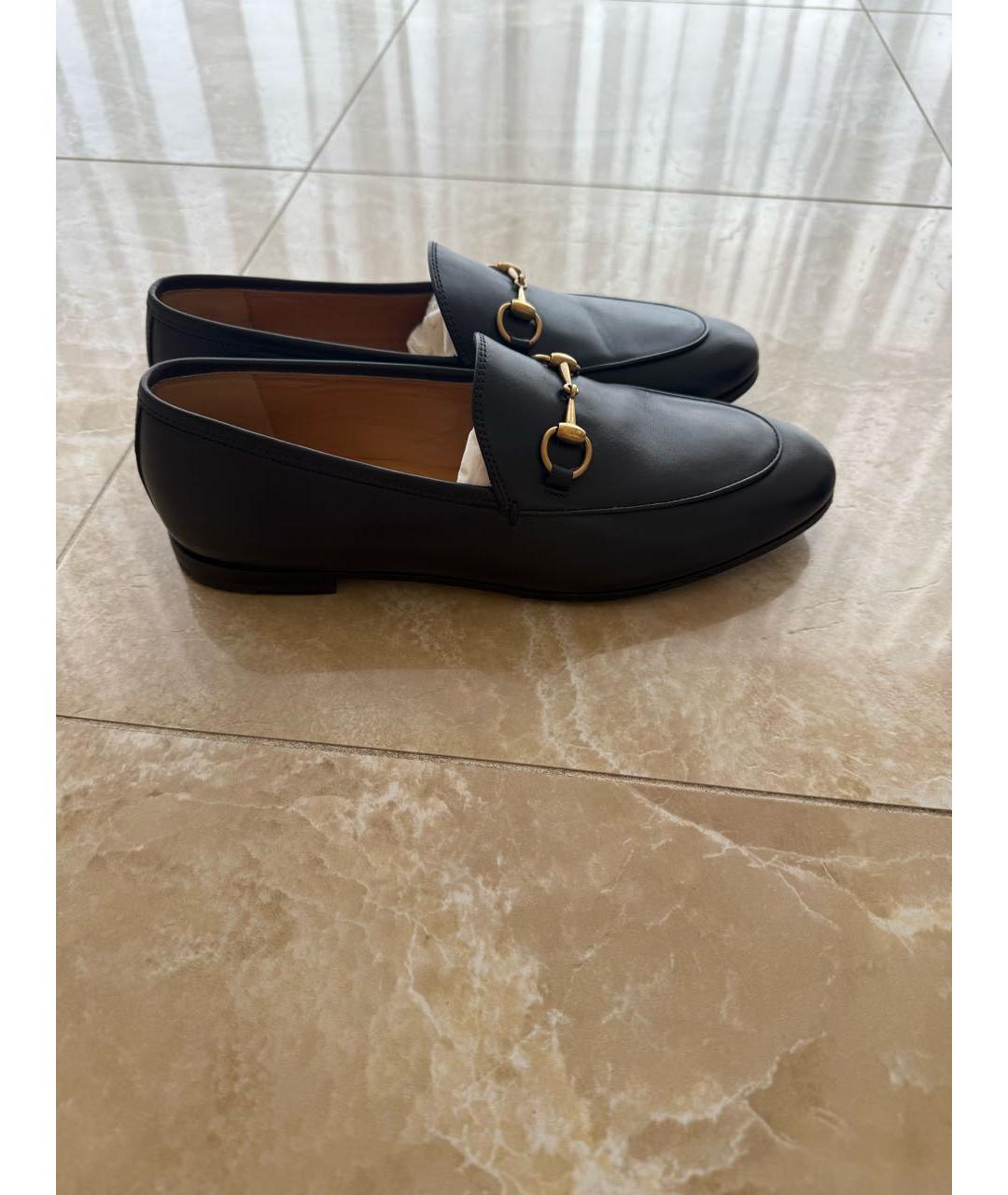 GUCCI Черные кожаные лоферы, фото 8