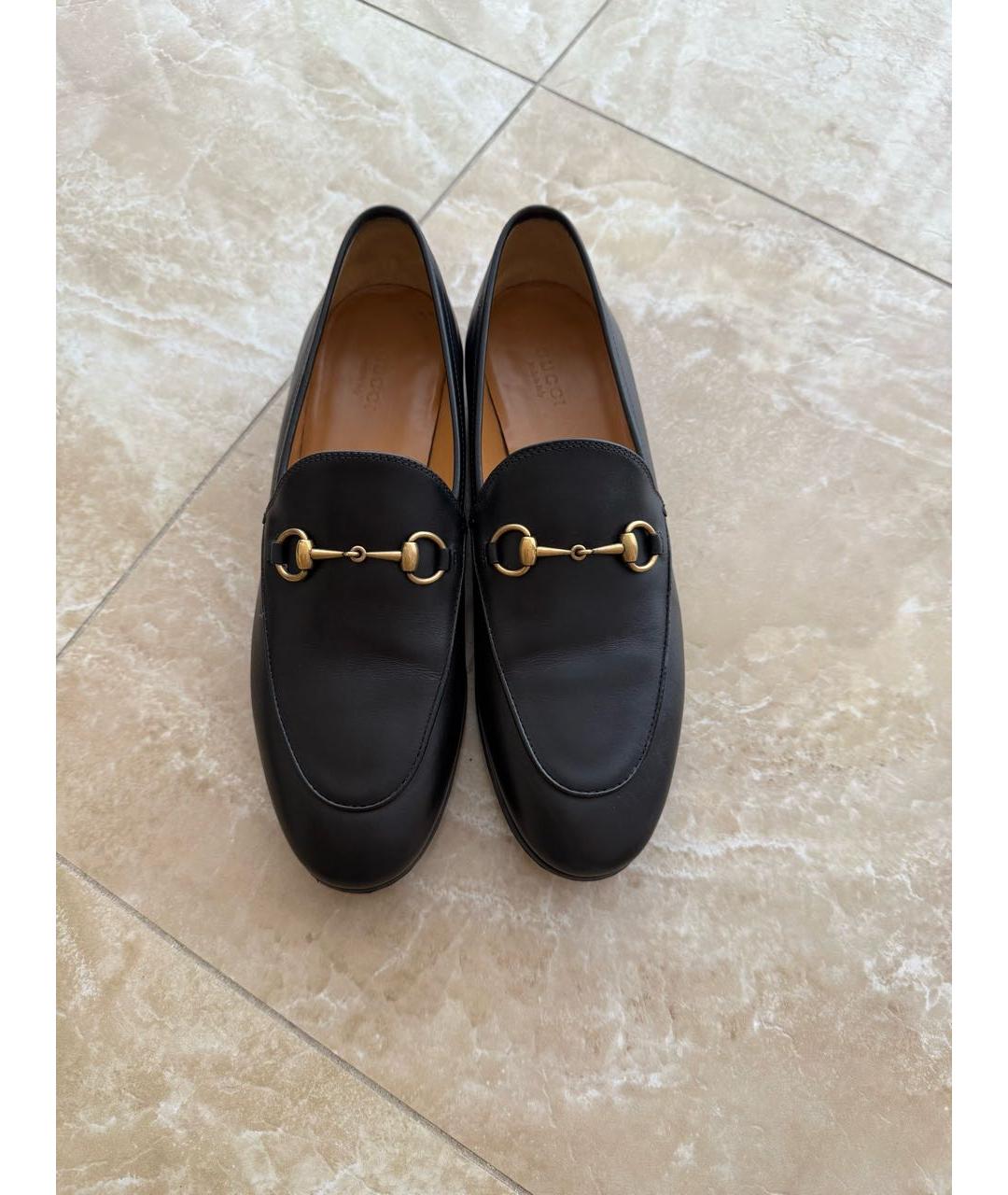 GUCCI Черные кожаные лоферы, фото 3
