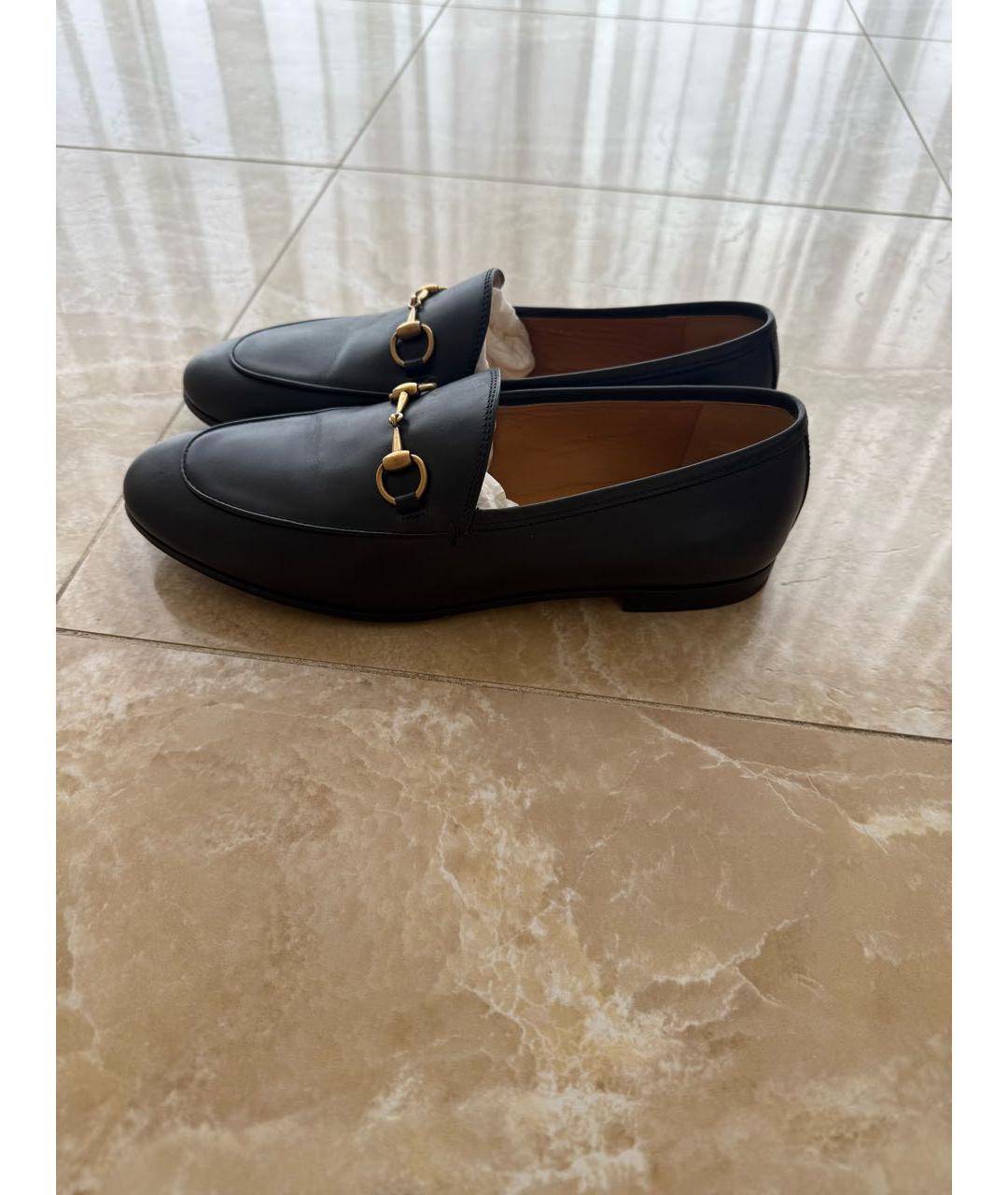 GUCCI Черные кожаные лоферы, фото 7