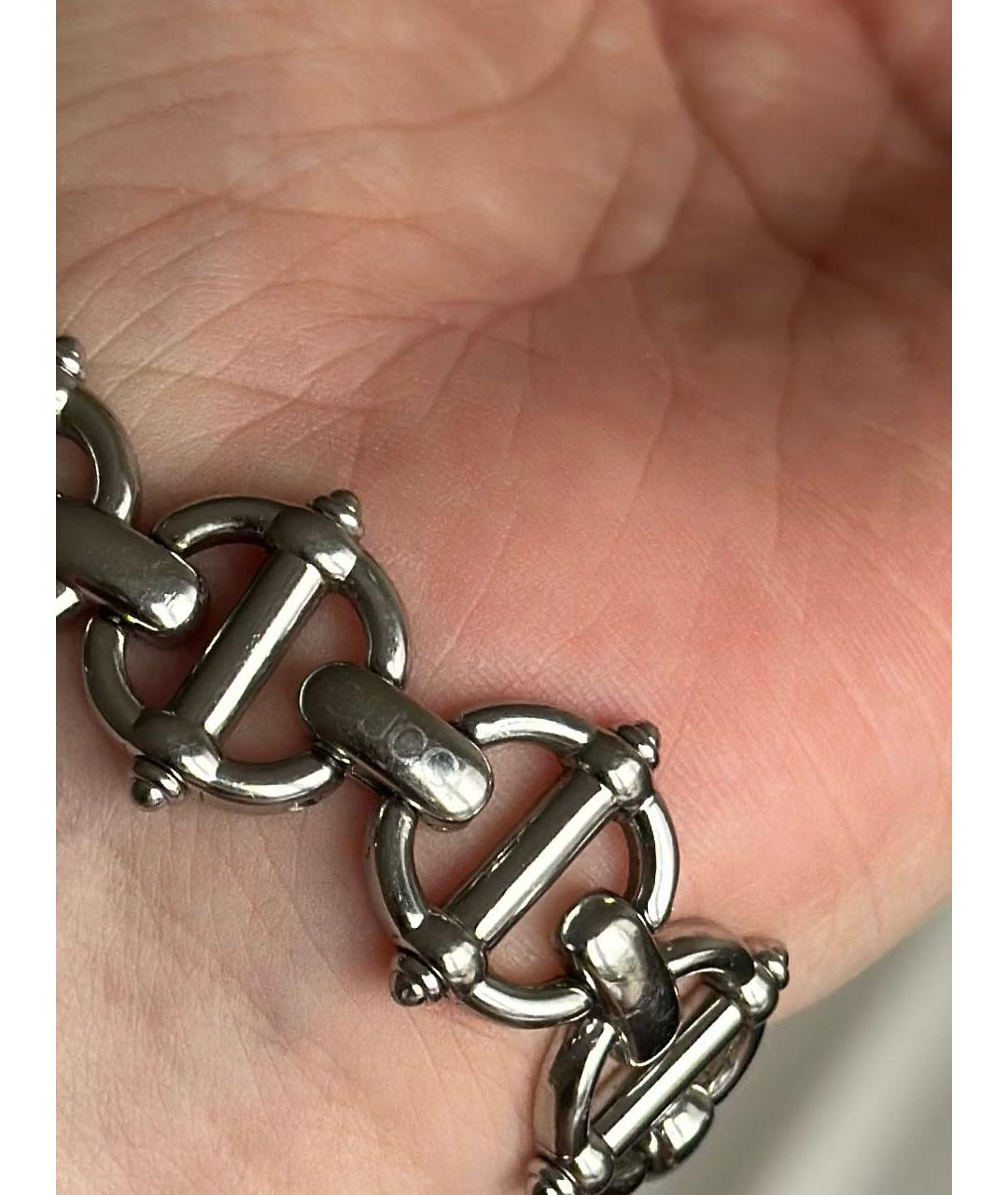 GUCCI Серебряные металлические часы, фото 4