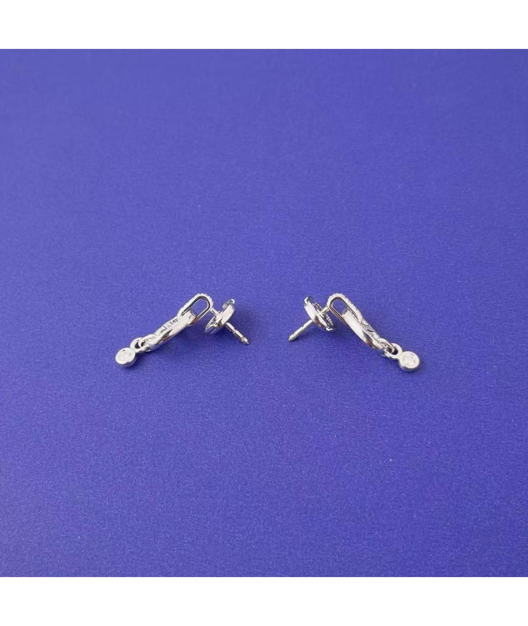 HERMES Серебряные серьги из белого золота, фото 3
