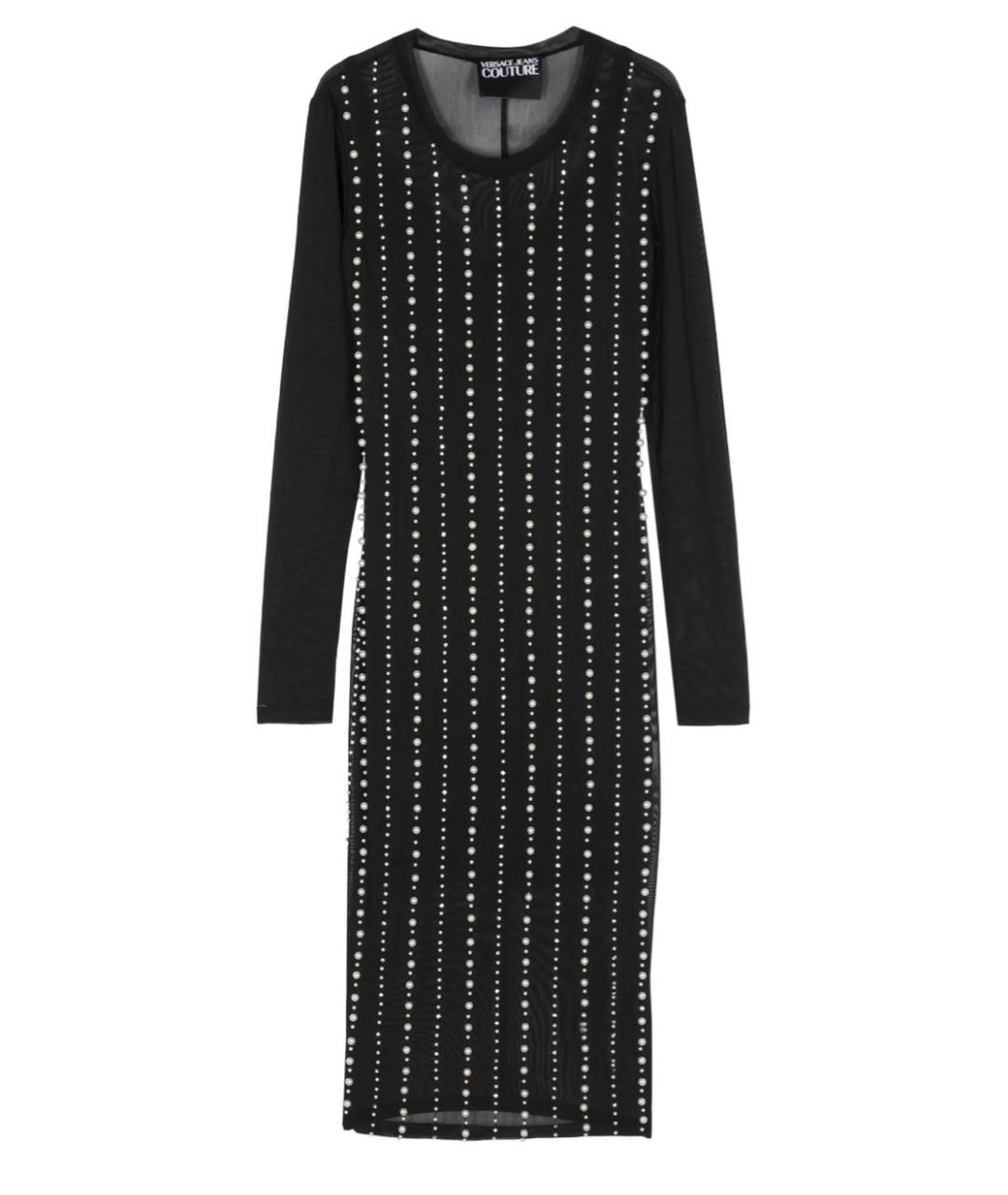 VERSACE JEANS COUTURE Черное коктейльное платье, фото 5