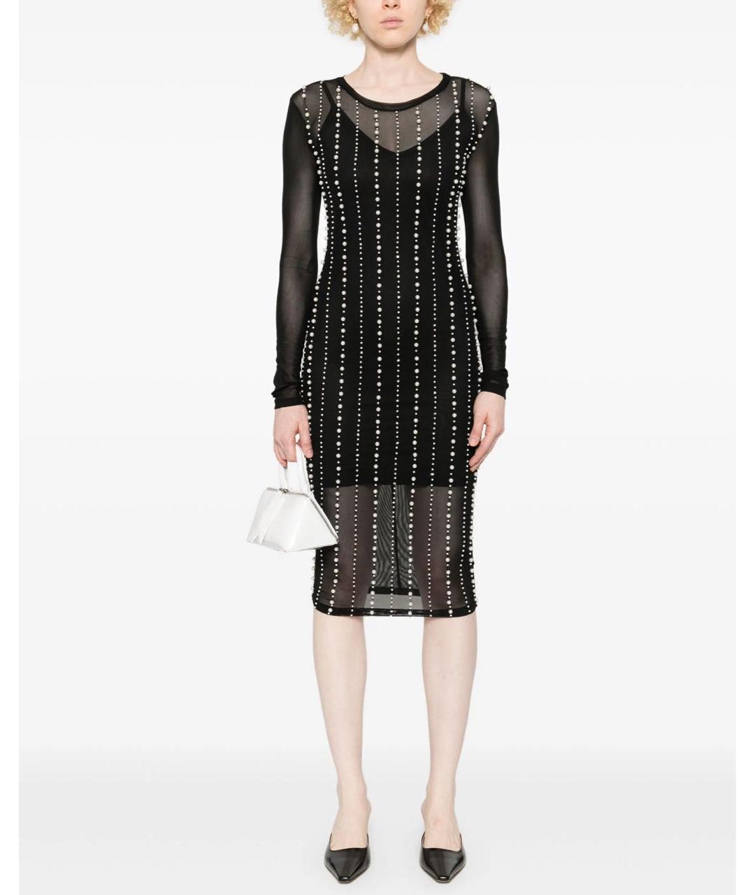 VERSACE JEANS COUTURE Черное коктейльное платье, фото 2