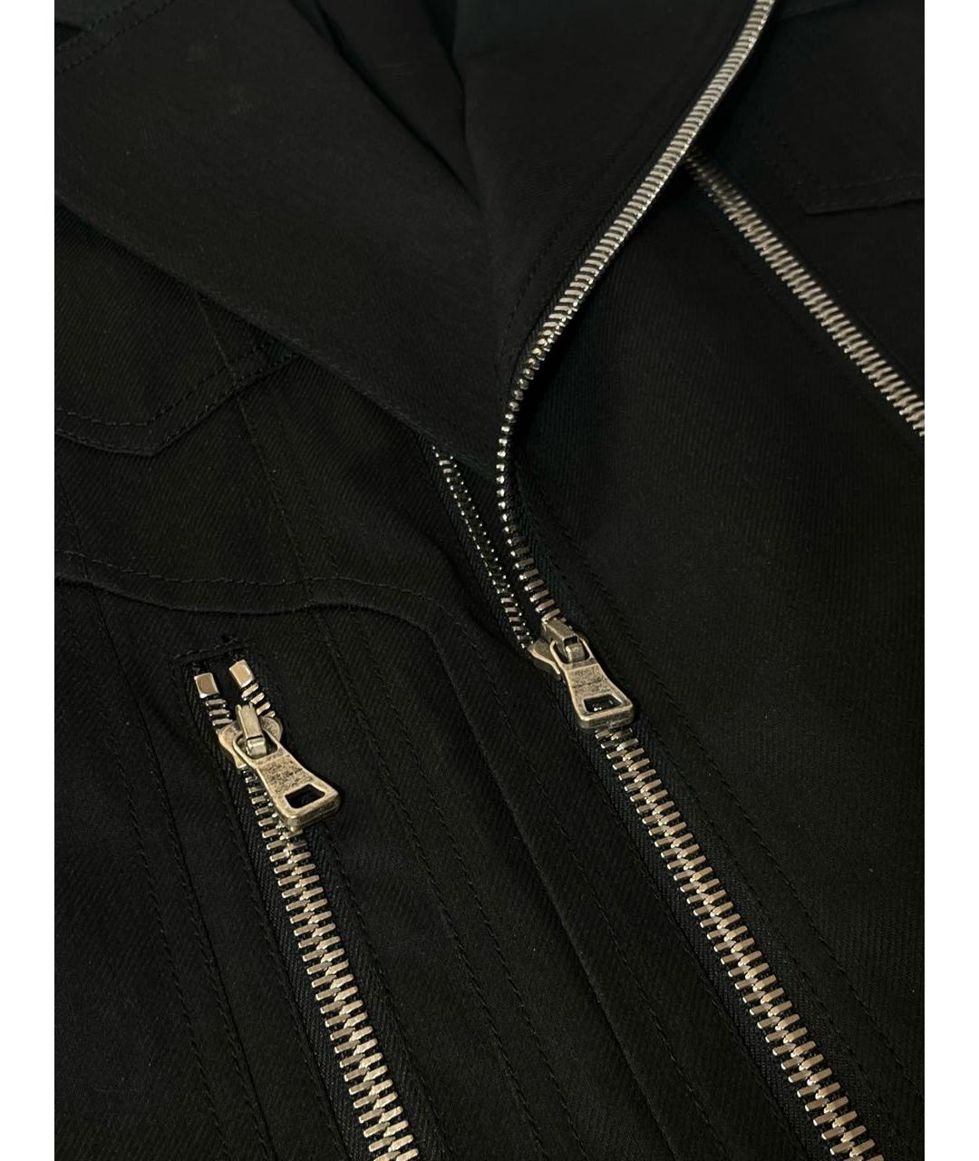 BALMAIN Черная хлопковая куртка, фото 2