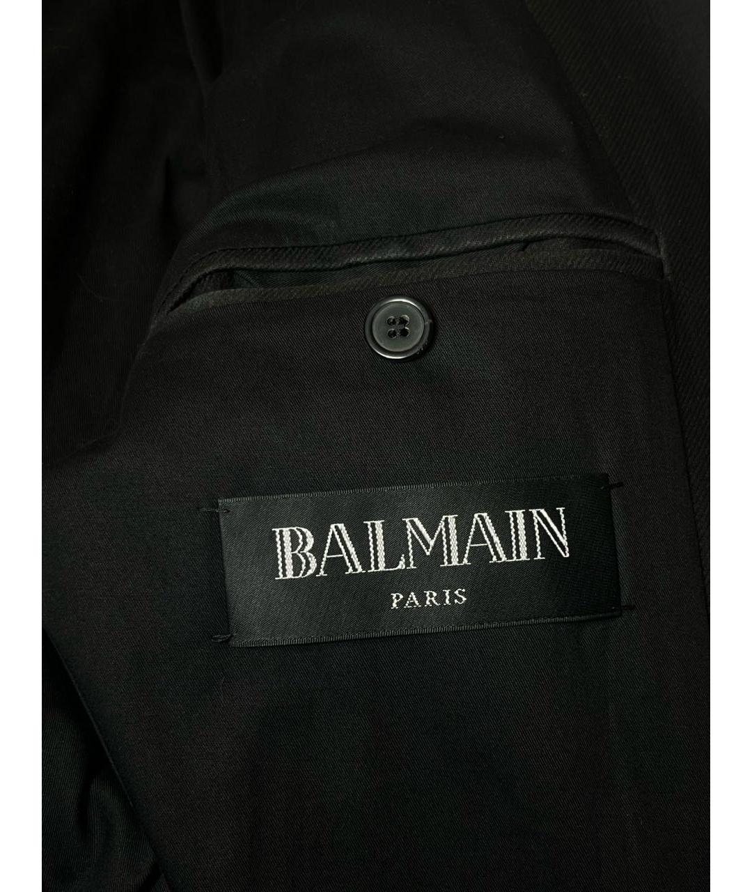 BALMAIN Черная хлопковая куртка, фото 6