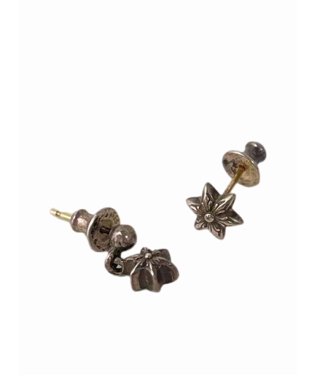 CHROME HEARTS Серебряные серебряные серьги, фото 1