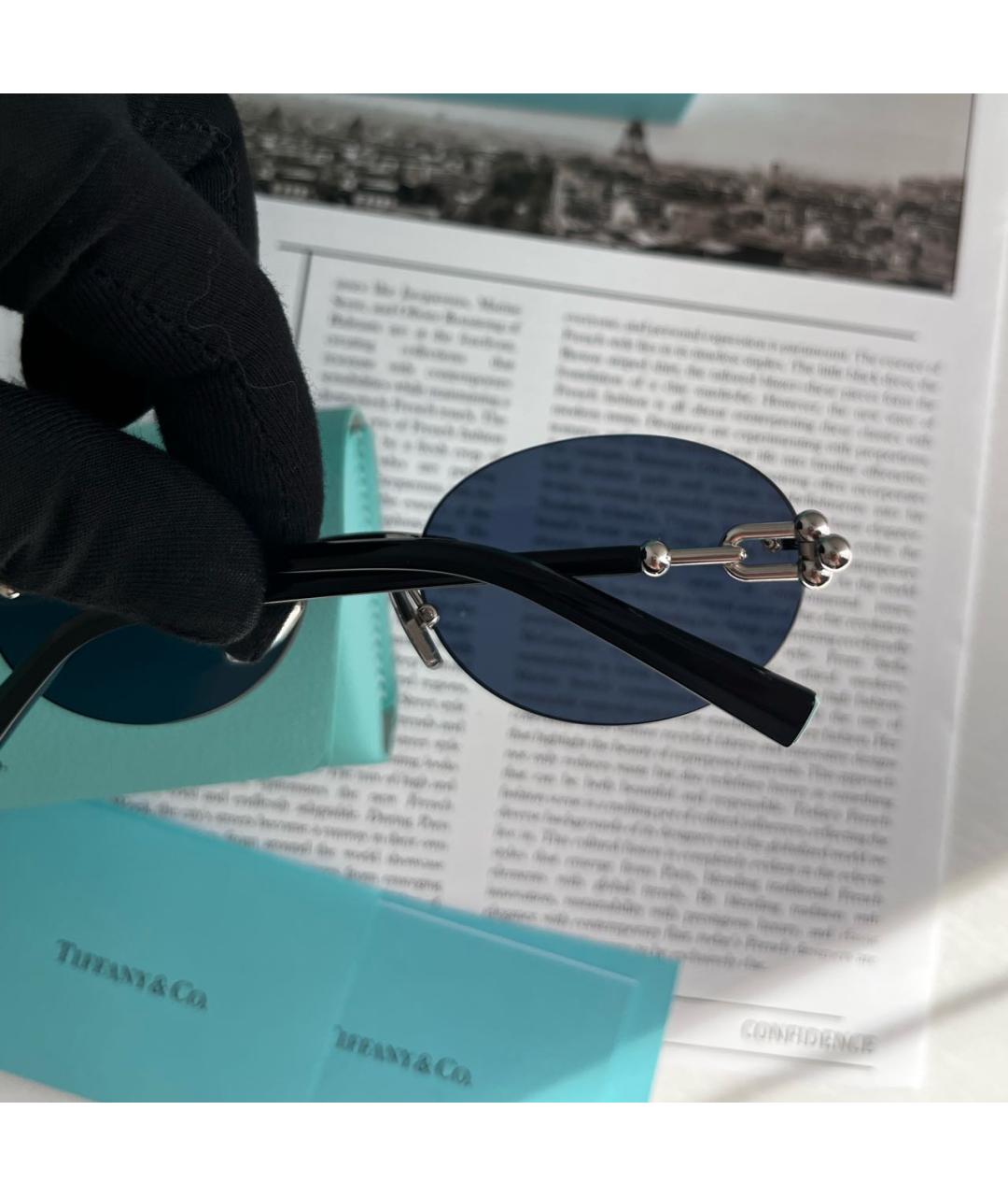 TIFFANY&CO Темно-синие солнцезащитные очки, фото 7