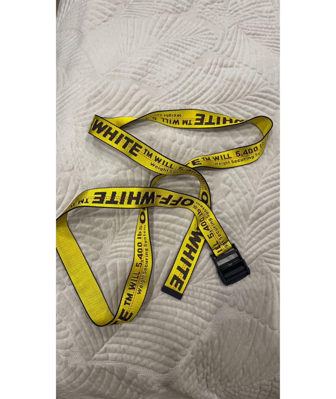 OFF-WHITE Желтый ремень, фото 3
