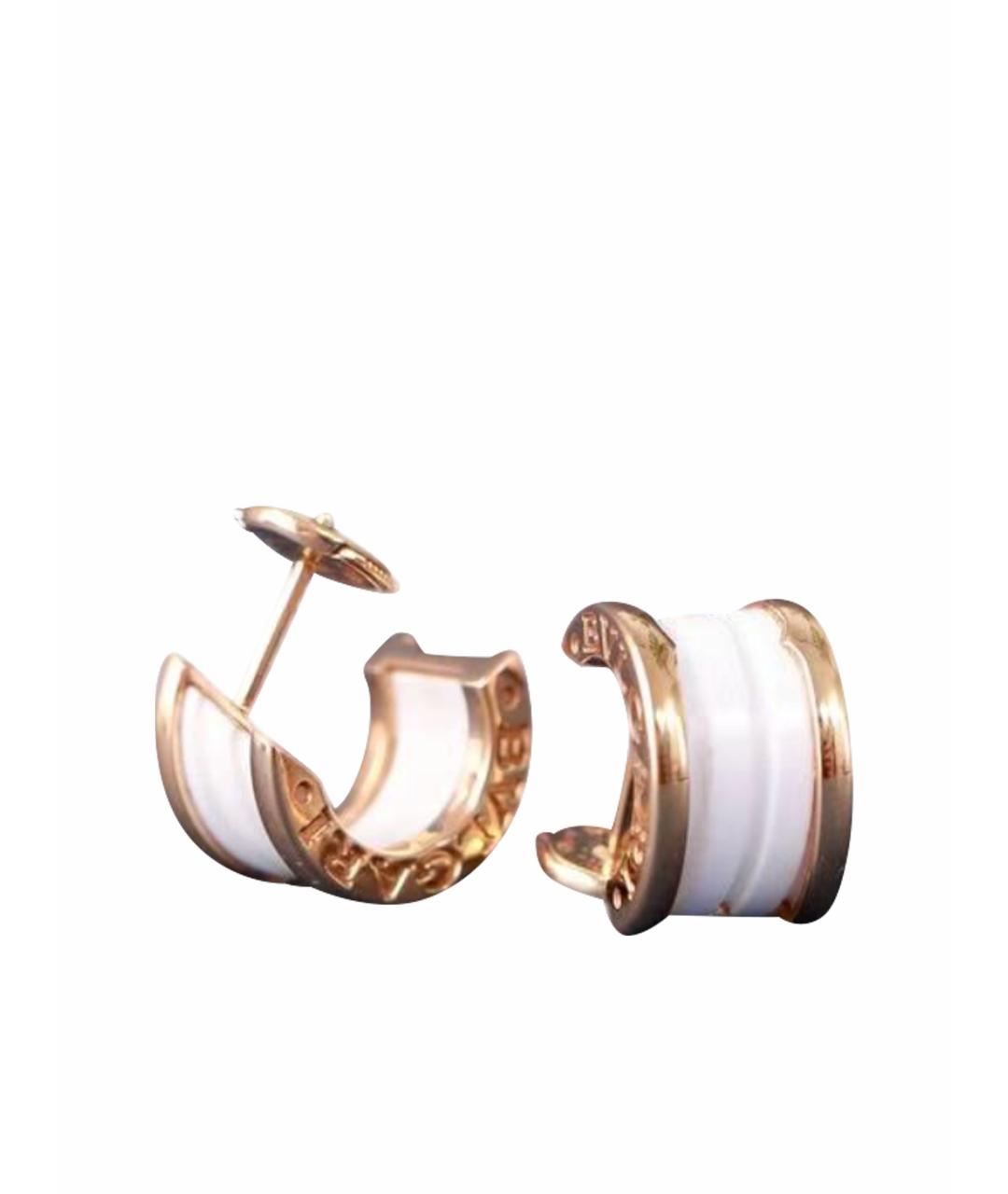 BVLGARI Золотые серьги из розового золота, фото 1