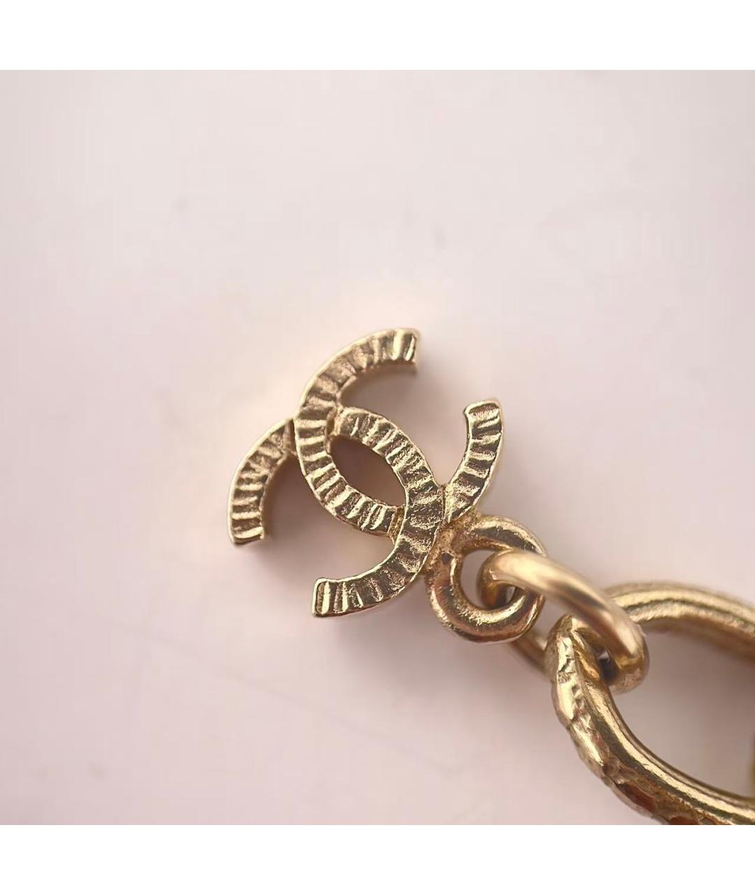 CHANEL Золотое металлическое колье, фото 7