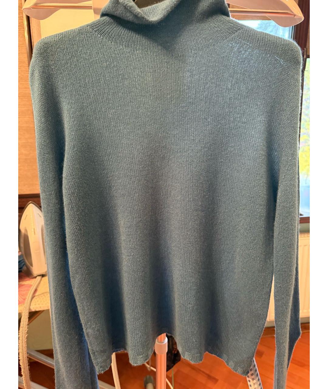 JIL SANDER Голубая кашемировая водолазка, фото 3