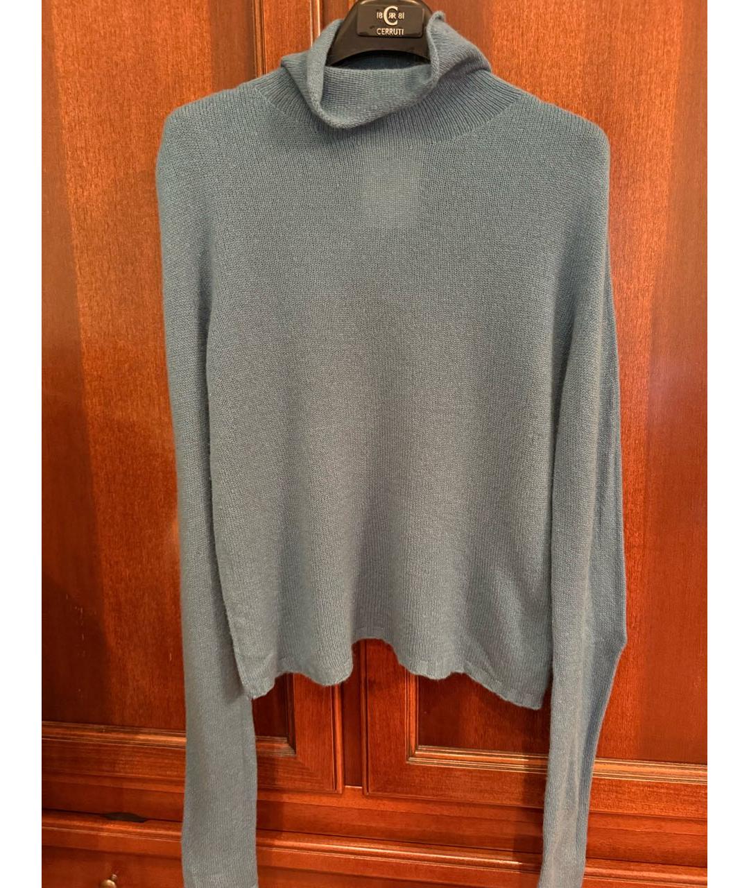 JIL SANDER Голубая кашемировая водолазка, фото 6