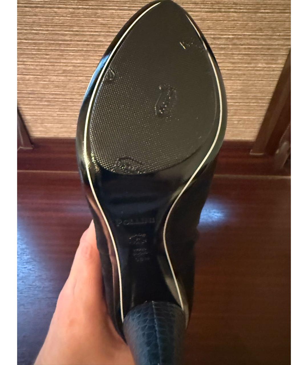 POLLINI Черные замшевые сапоги, фото 3