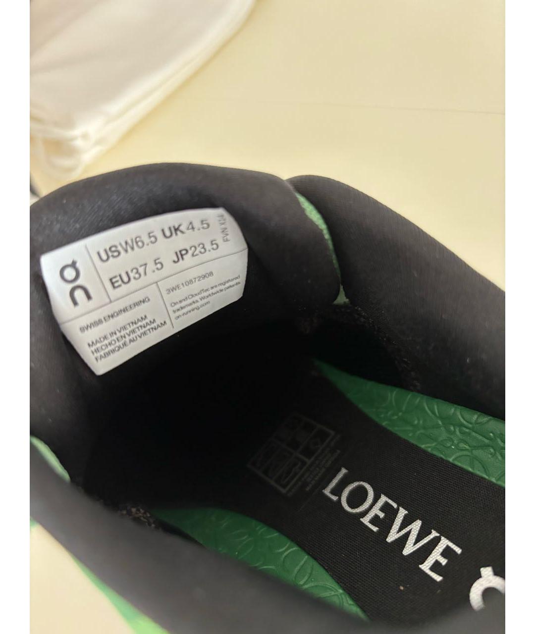 LOEWE Зеленые кроссовки, фото 6
