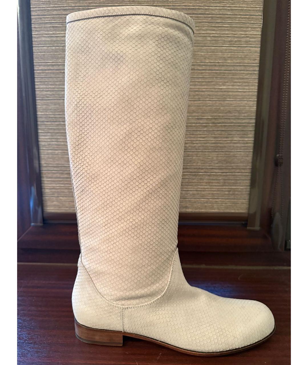 POLLINI Серые замшевые сапоги, фото 5