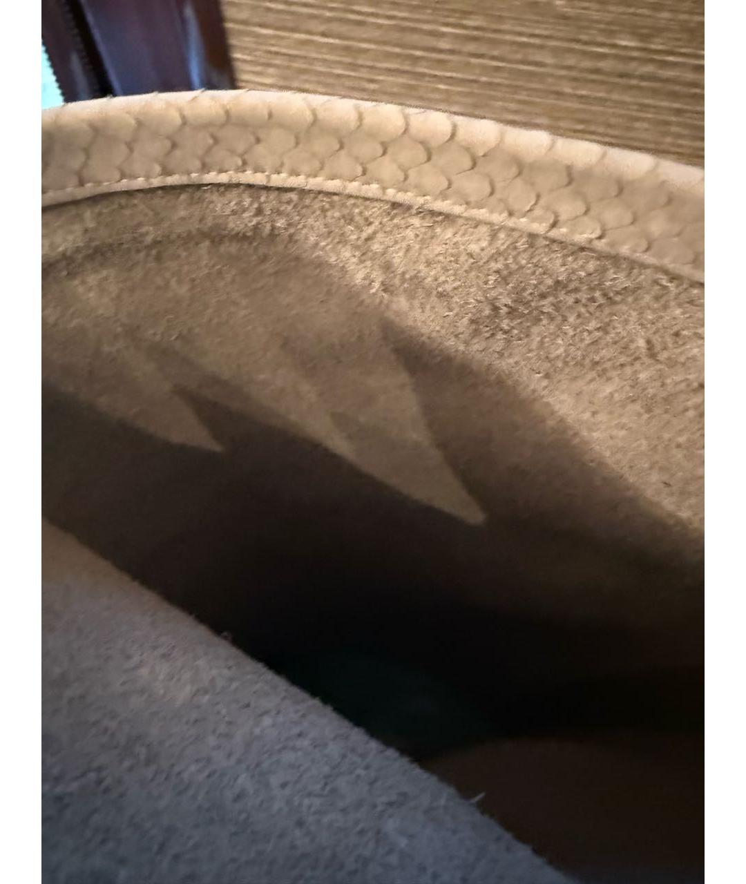 POLLINI Серые замшевые сапоги, фото 4