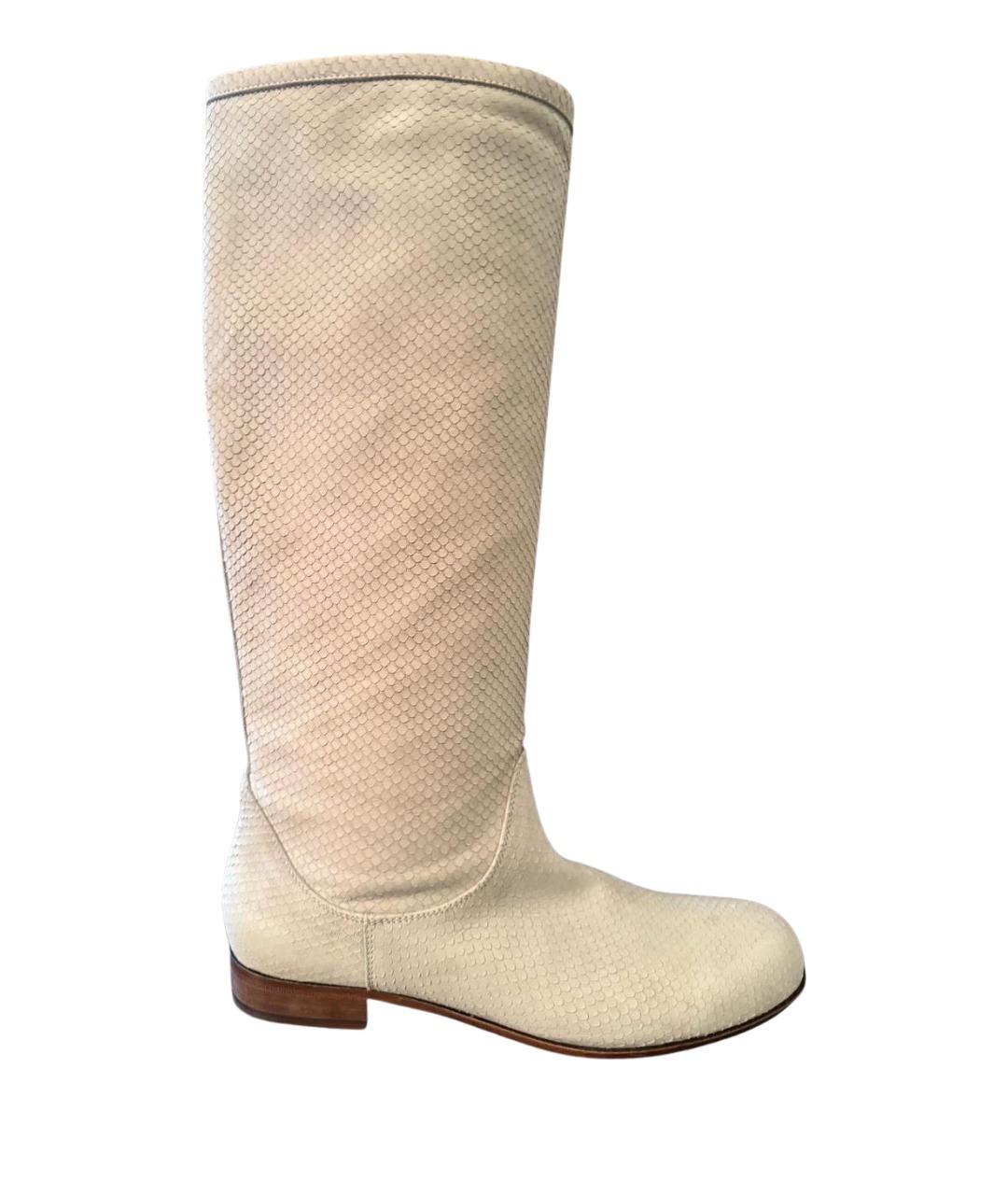 POLLINI Серые замшевые сапоги, фото 6