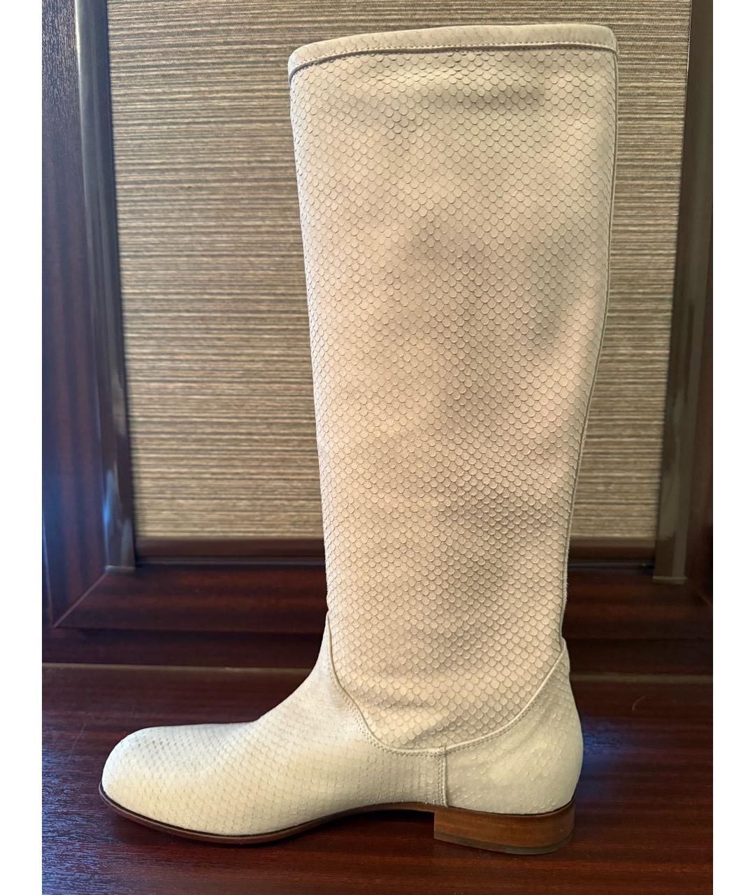 POLLINI Серые замшевые сапоги, фото 2