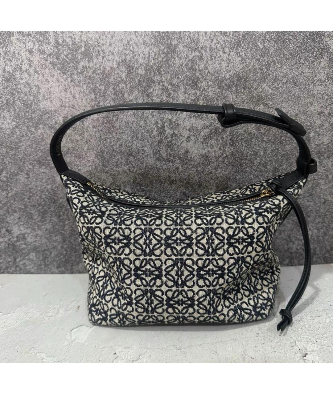 LOEWE Черная кожаная сумка тоут, фото 7