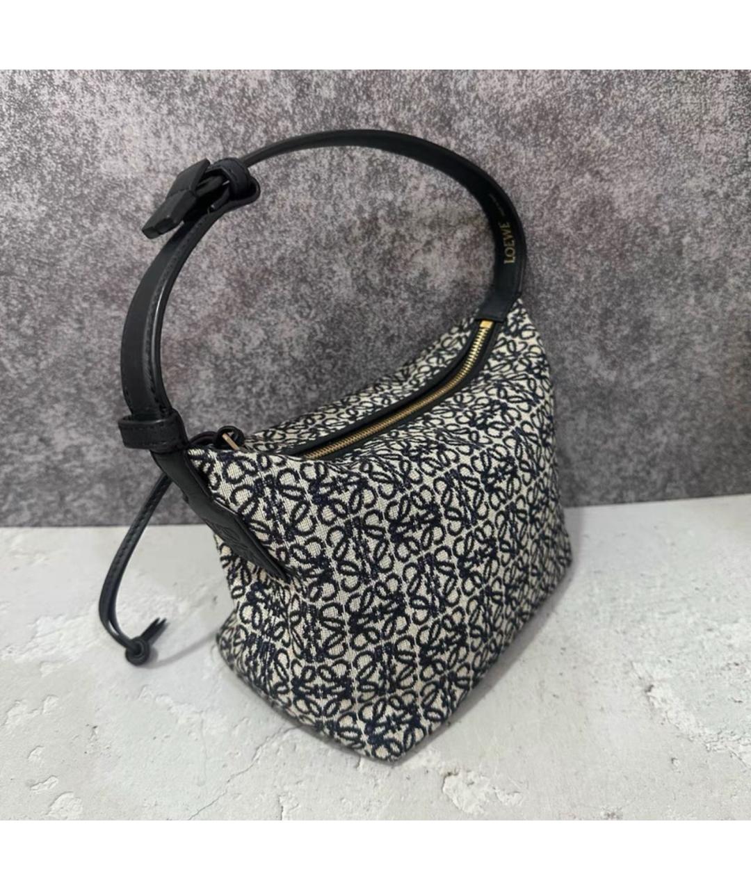 LOEWE Черная кожаная сумка тоут, фото 3