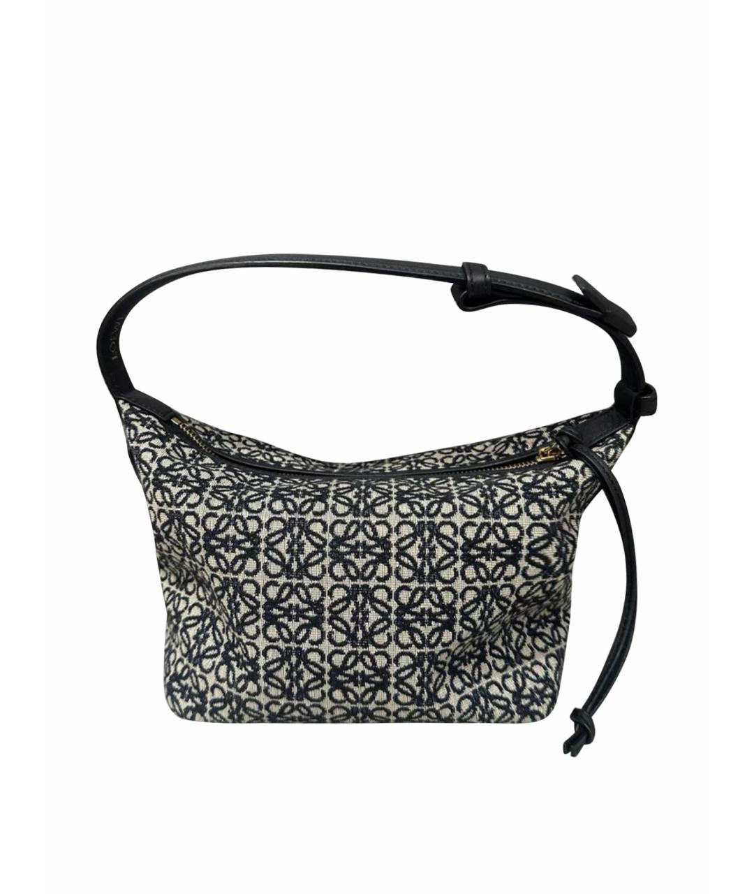 LOEWE Черная кожаная сумка тоут, фото 1