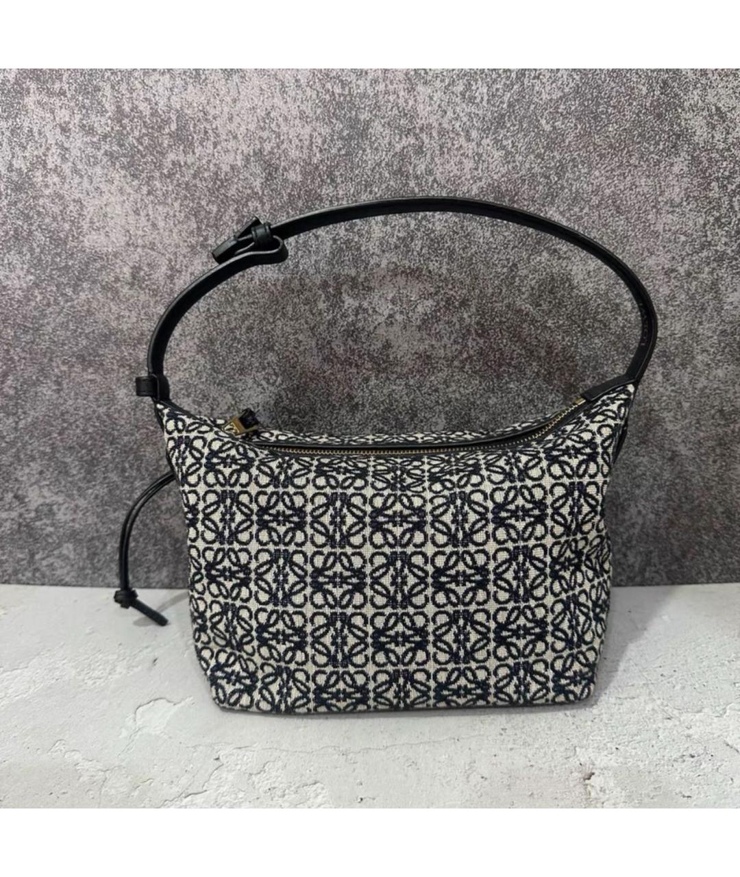 LOEWE Черная кожаная сумка тоут, фото 2