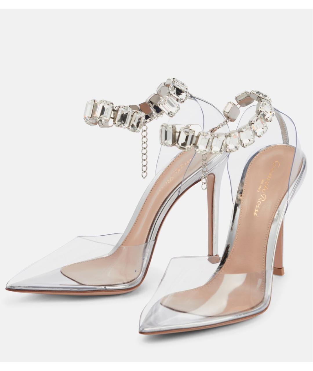 GIANVITO ROSSI Серебряные туфли, фото 3