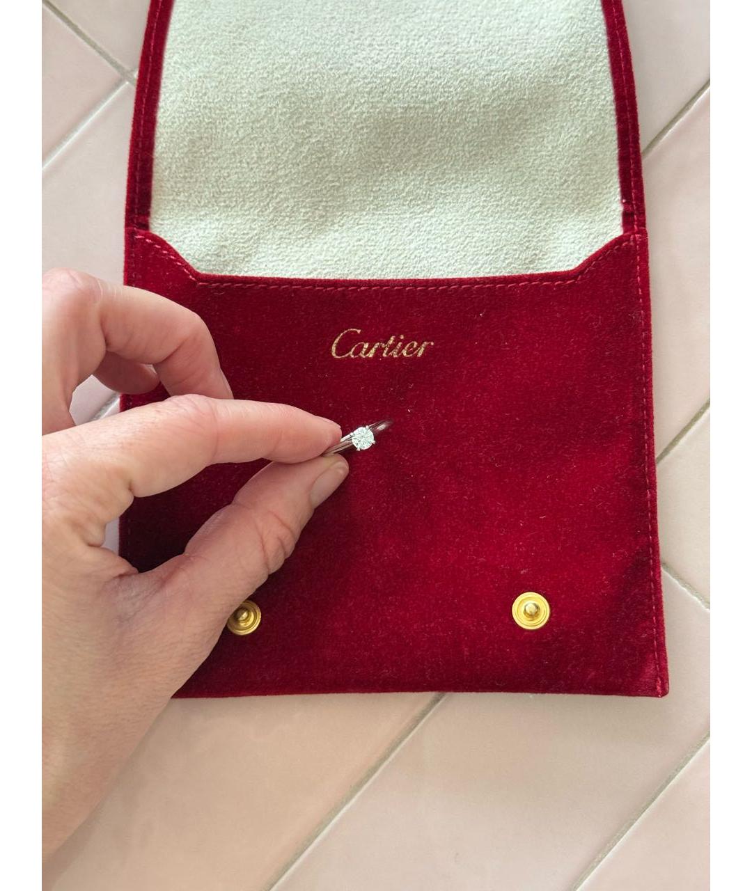 CARTIER Серое платиновое кольцо, фото 4