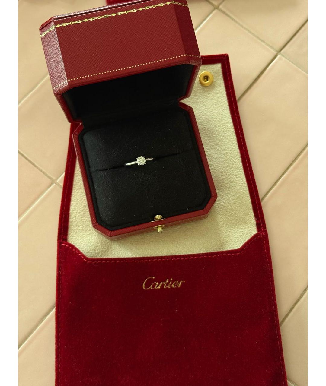 CARTIER Серое платиновое кольцо, фото 5