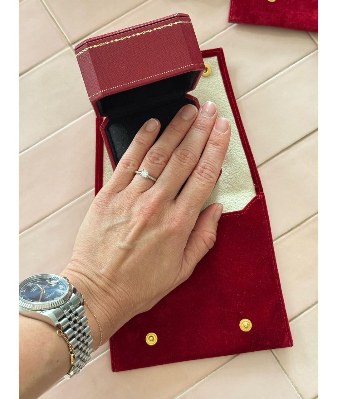CARTIER Серое платиновое кольцо, фото 7