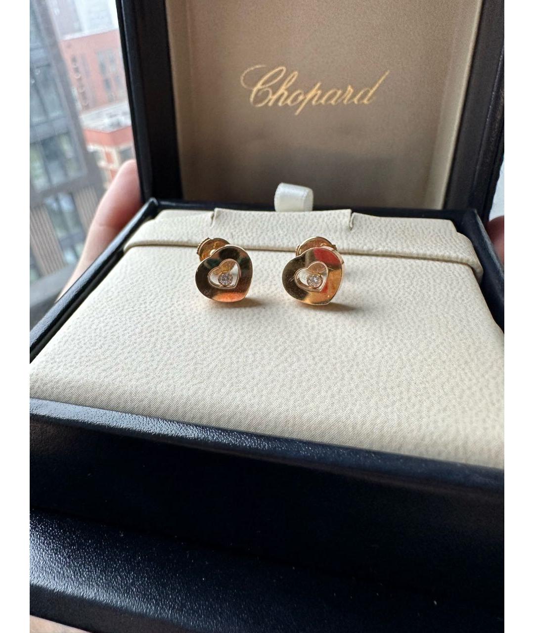 CHOPARD Желтые серьги из желтого золота, фото 5