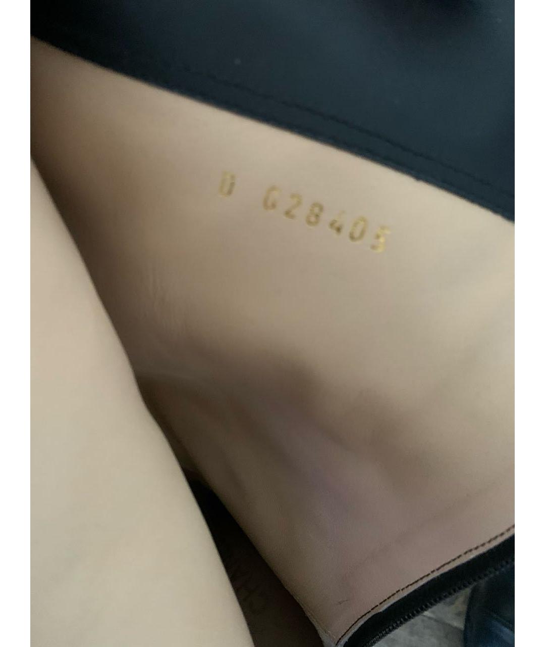 CHANEL Черные кожаные сапоги, фото 5