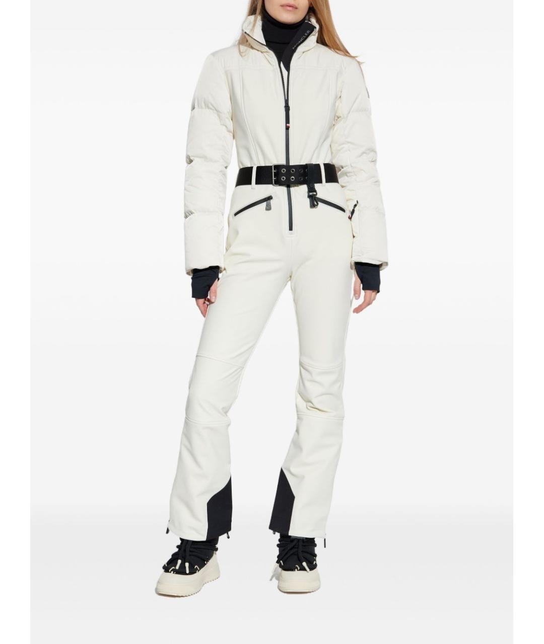 MONCLER GRENOBLE Белый полиэстеровый комбинезон, фото 4