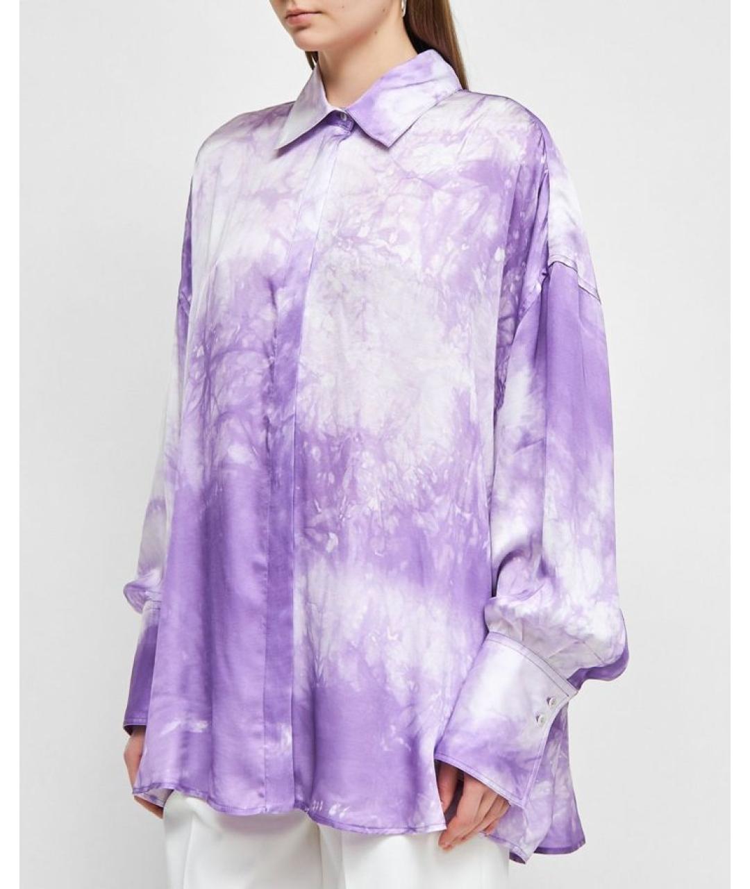 GIUSEPPE DI MORABITO Фиолетовая вискозная рубашка, фото 3