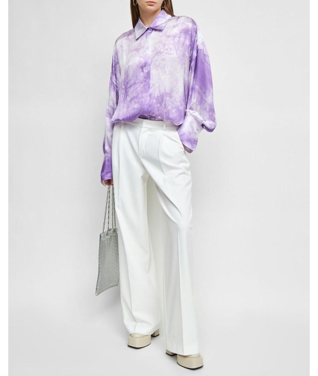 GIUSEPPE DI MORABITO Фиолетовая вискозная рубашка, фото 2