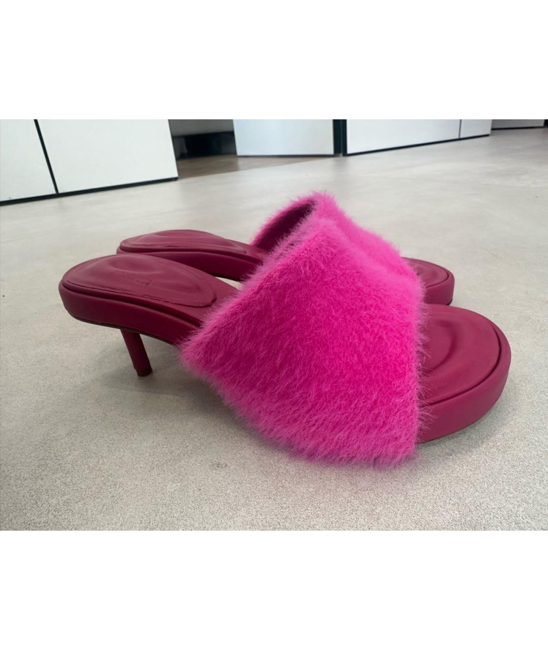 JACQUEMUS Розовые сабо, фото 5