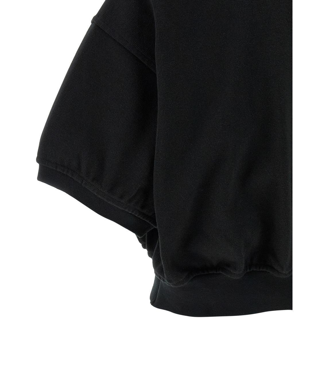 T BY ALEXANDER WANG Черная хлопковая футболка, фото 4