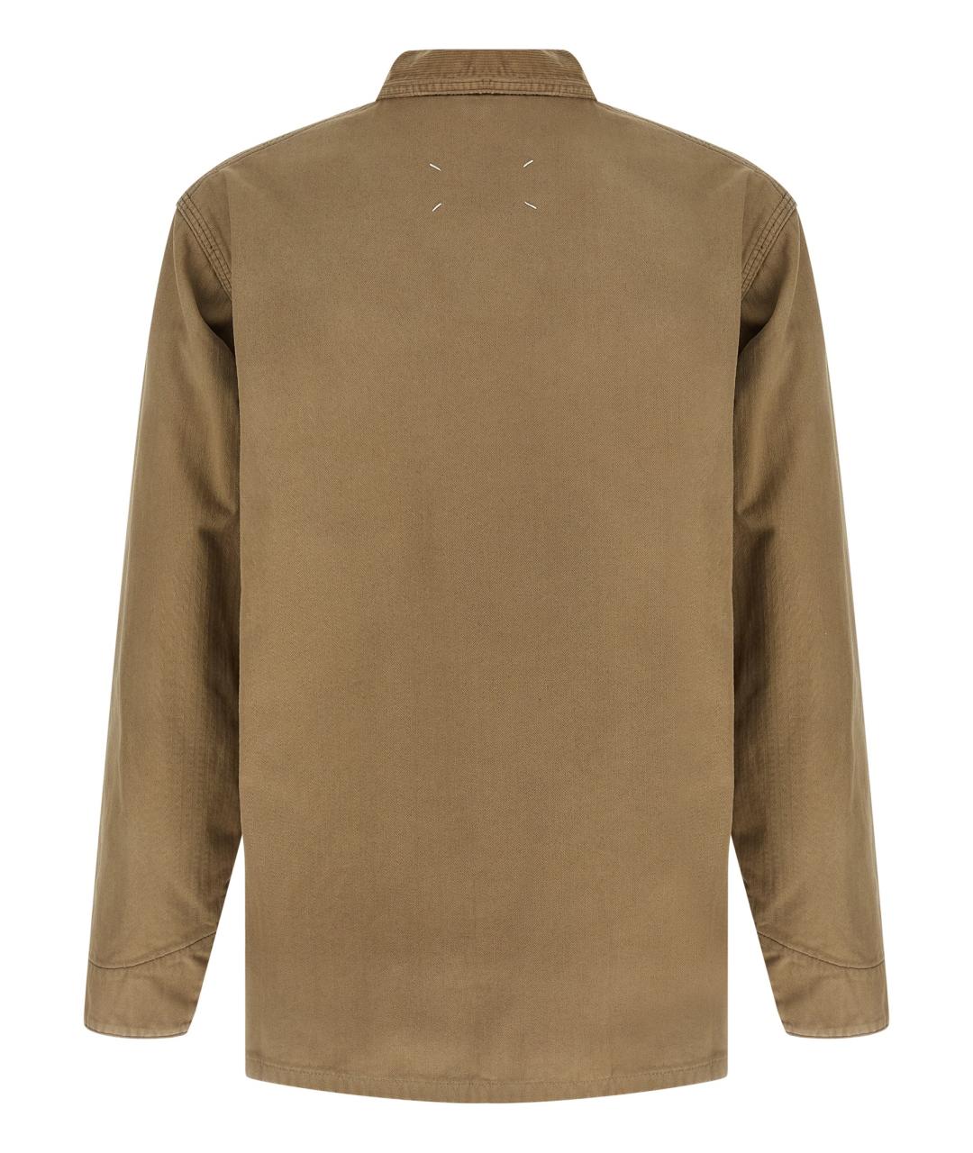 MAISON MARGIELA Бежевая хлопковая куртка, фото 2