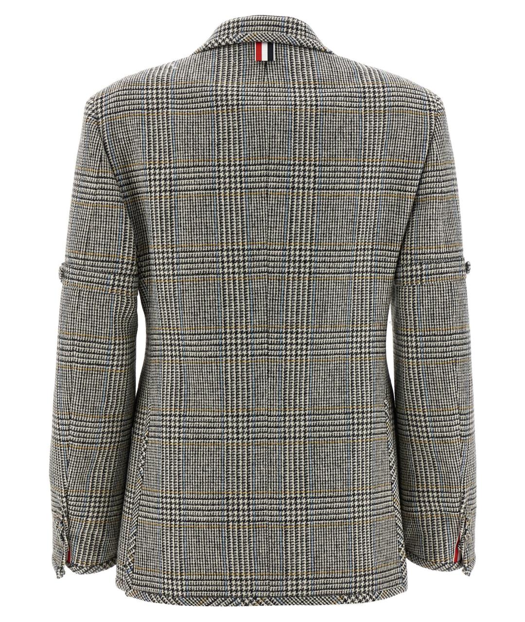 THOM BROWNE Серый шерстяной жакет/пиджак, фото 2