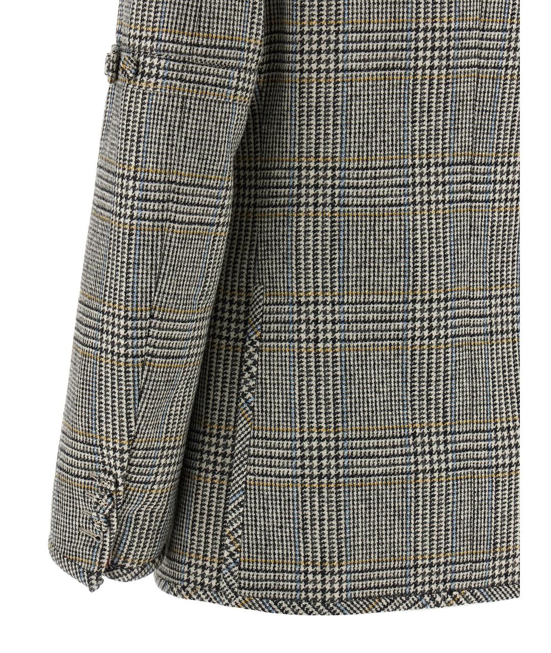 THOM BROWNE Серый шерстяной жакет/пиджак, фото 4